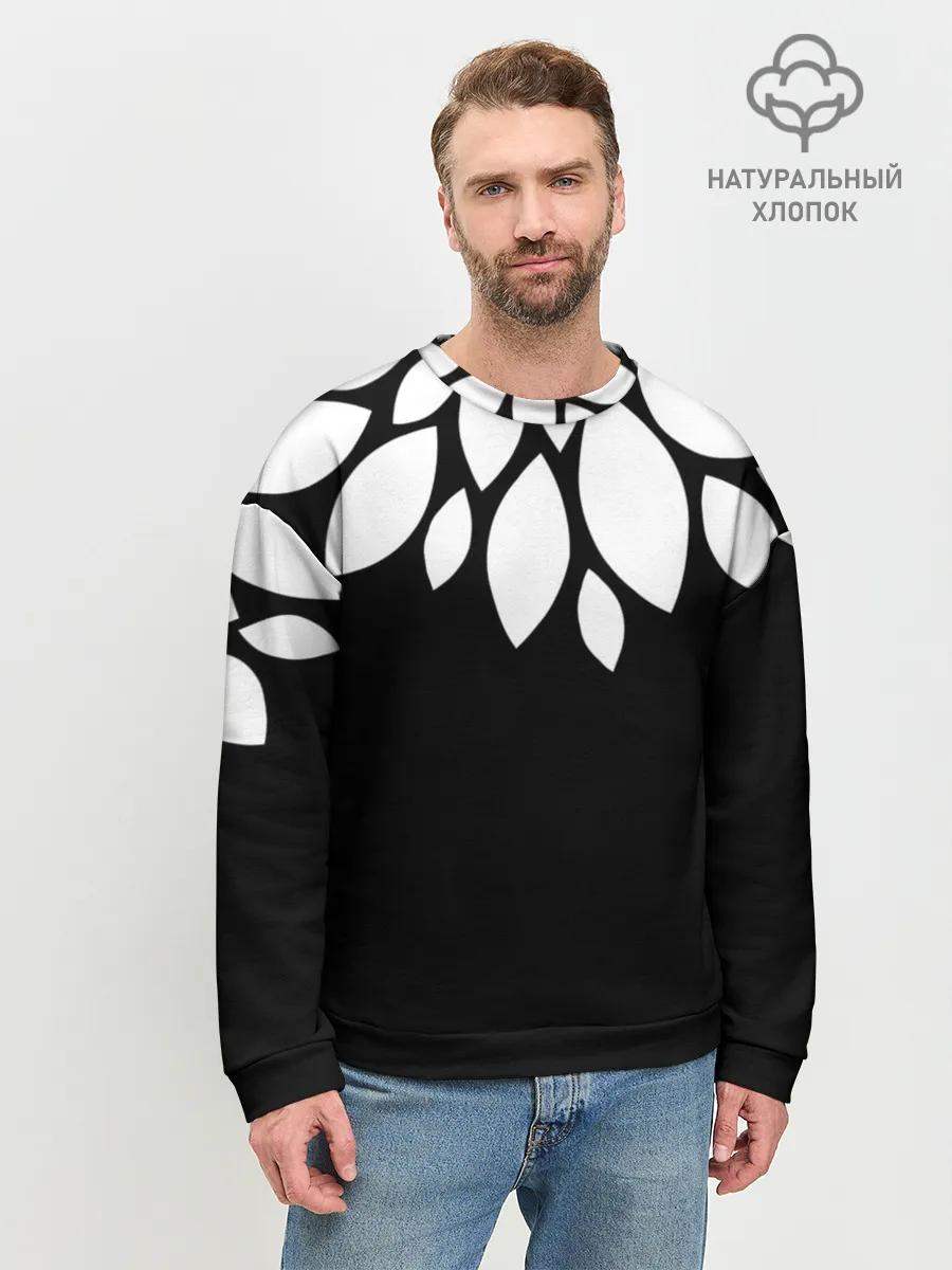 Мужской свитшот базовый / Лепестки