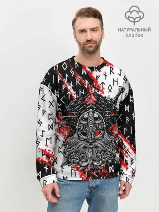 Мужской свитшот базовый / БОГ ОДИН