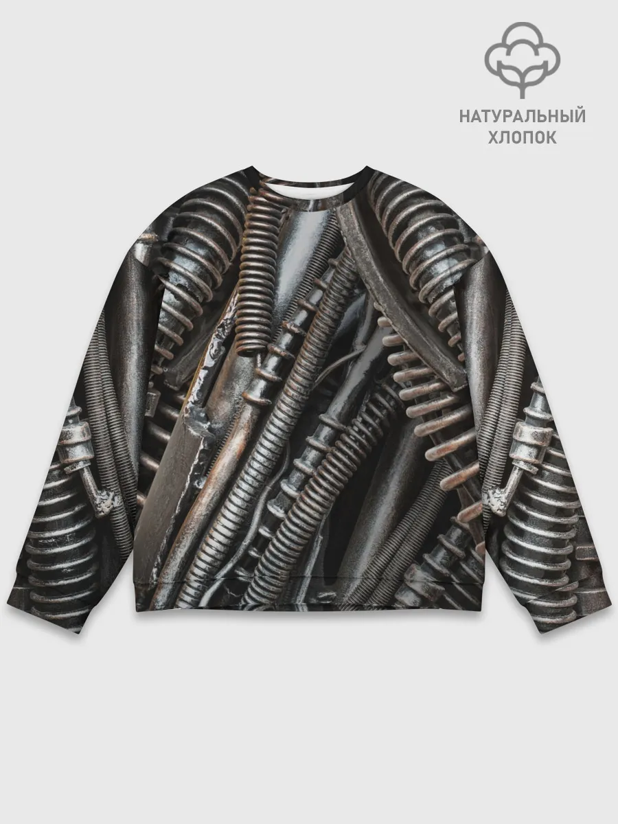 Мужской свитшот базовый / СТИМПАНК | МЕХАНИЧЕСКИЕ ЧАСТИ