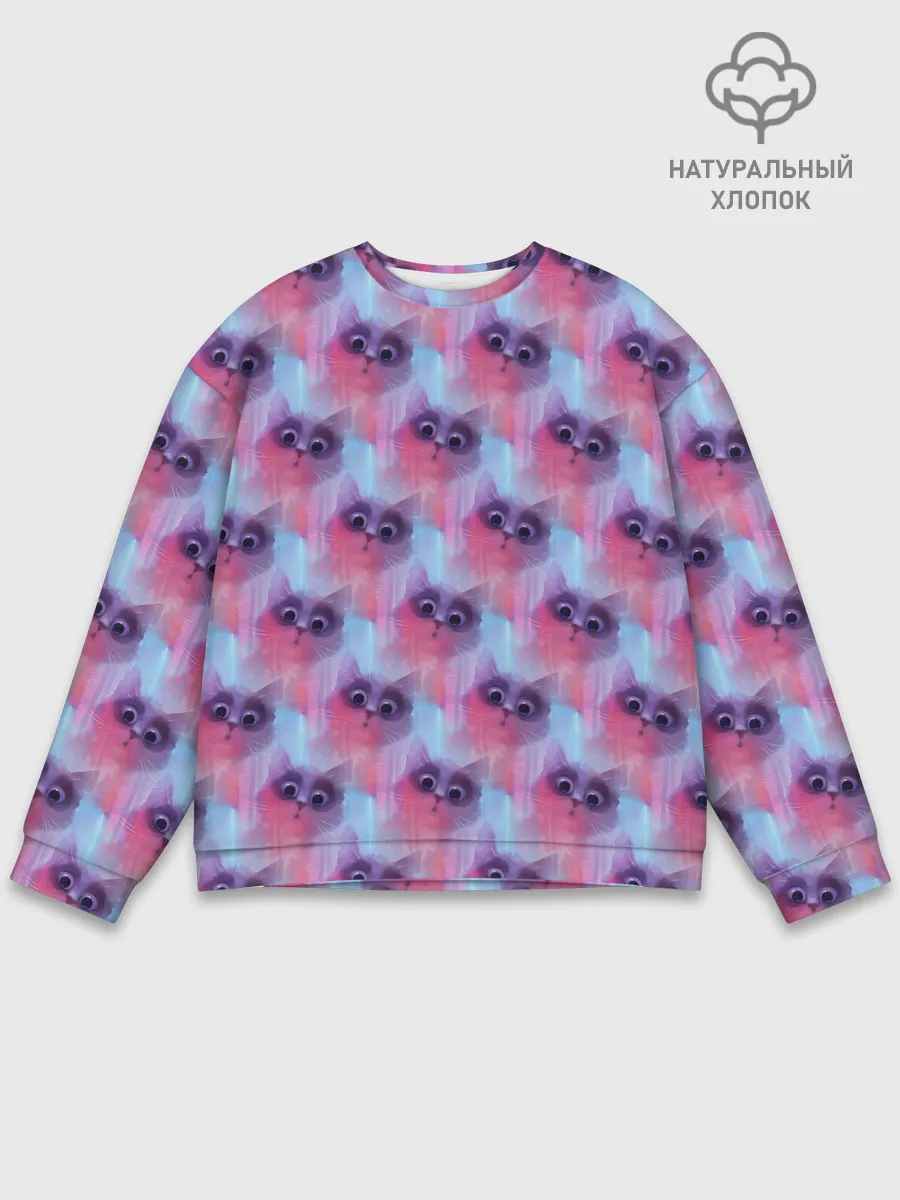 Мужской свитшот базовый / Котята