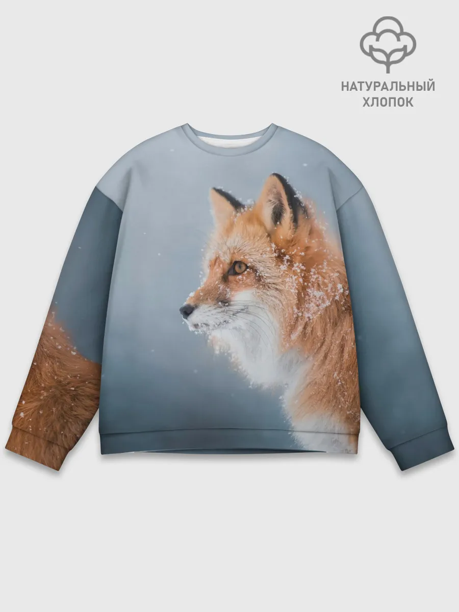Мужской свитшот базовый / Лиса