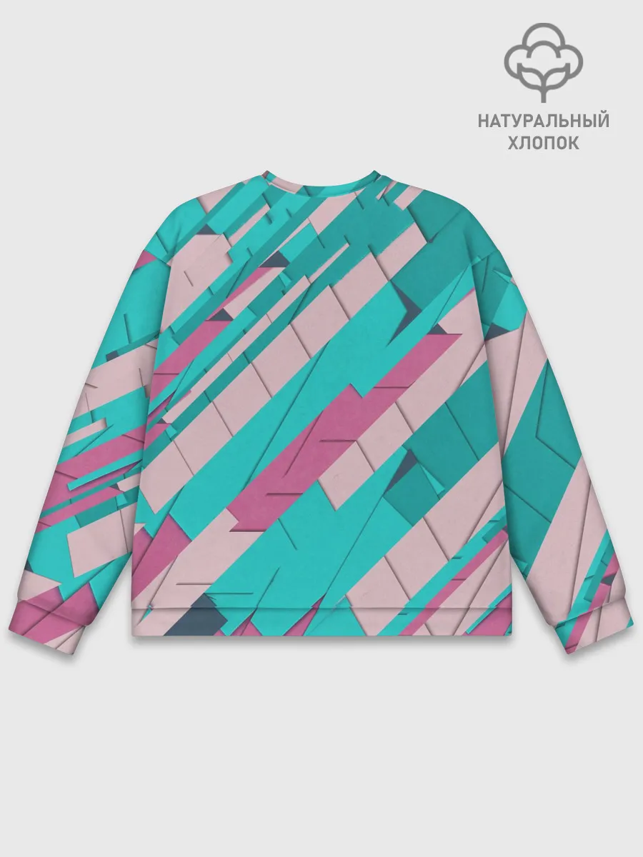 Мужской свитшот базовый / Геометрическая Абстракция