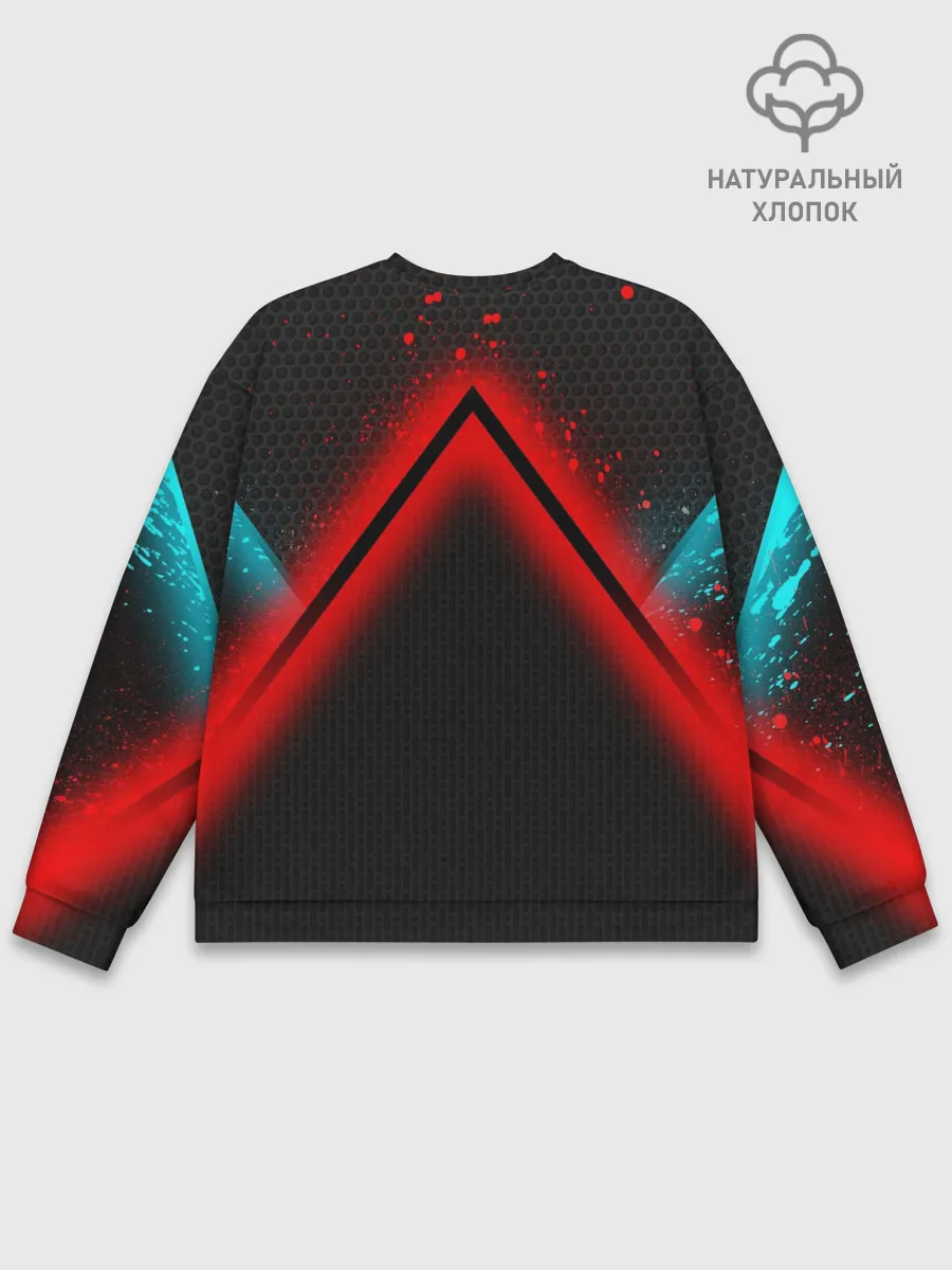 Мужской свитшот базовый / Кровавая линия3D