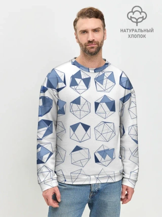 Мужской свитшот базовый / Геометрические фигуры