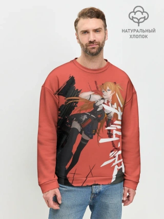 Мужской свитшот базовый / Evangelion Asuka Langley