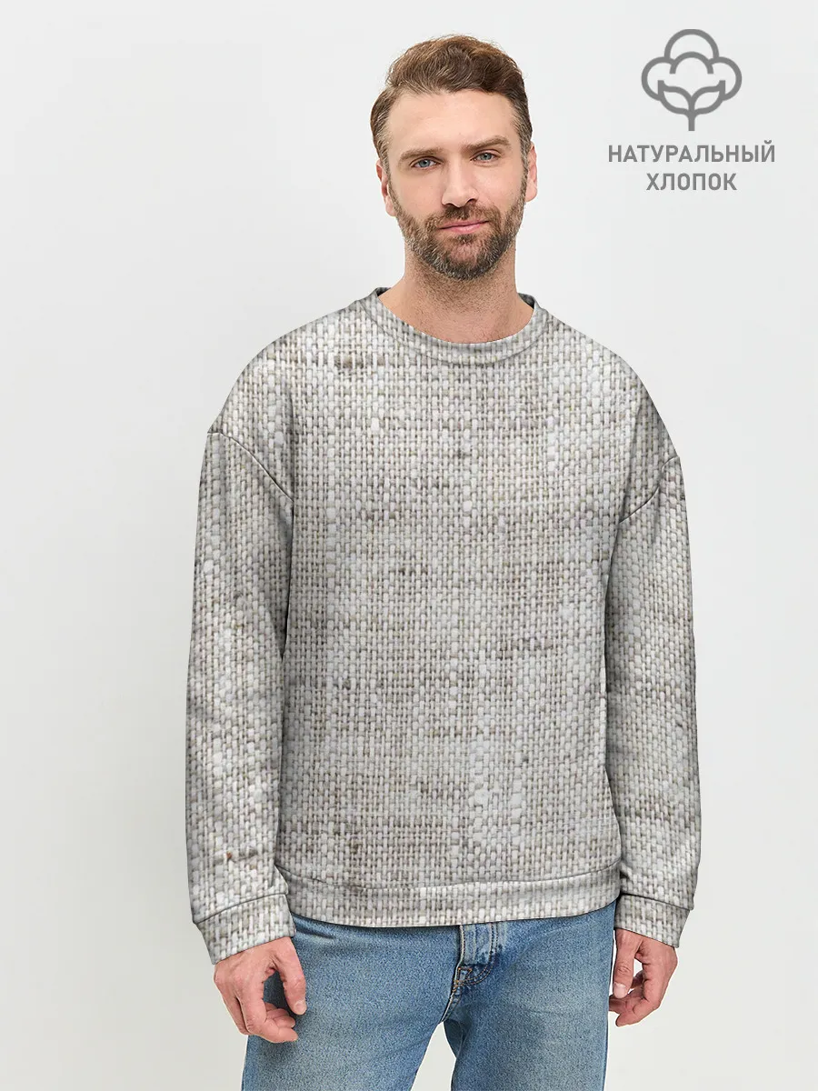 Мужской свитшот базовый / Серая Мешковина