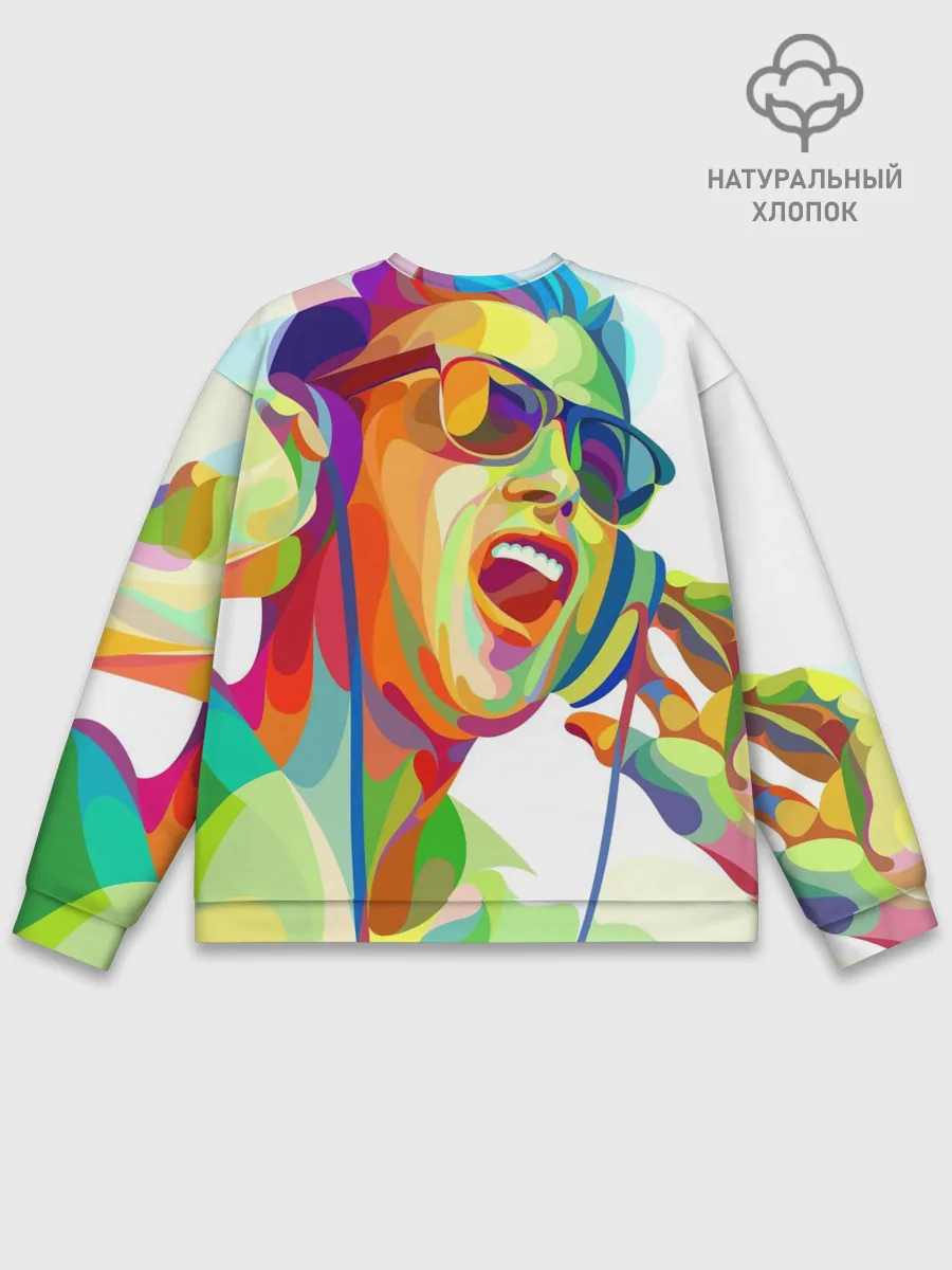 Мужской свитшот базовый / Слушаем Музыку