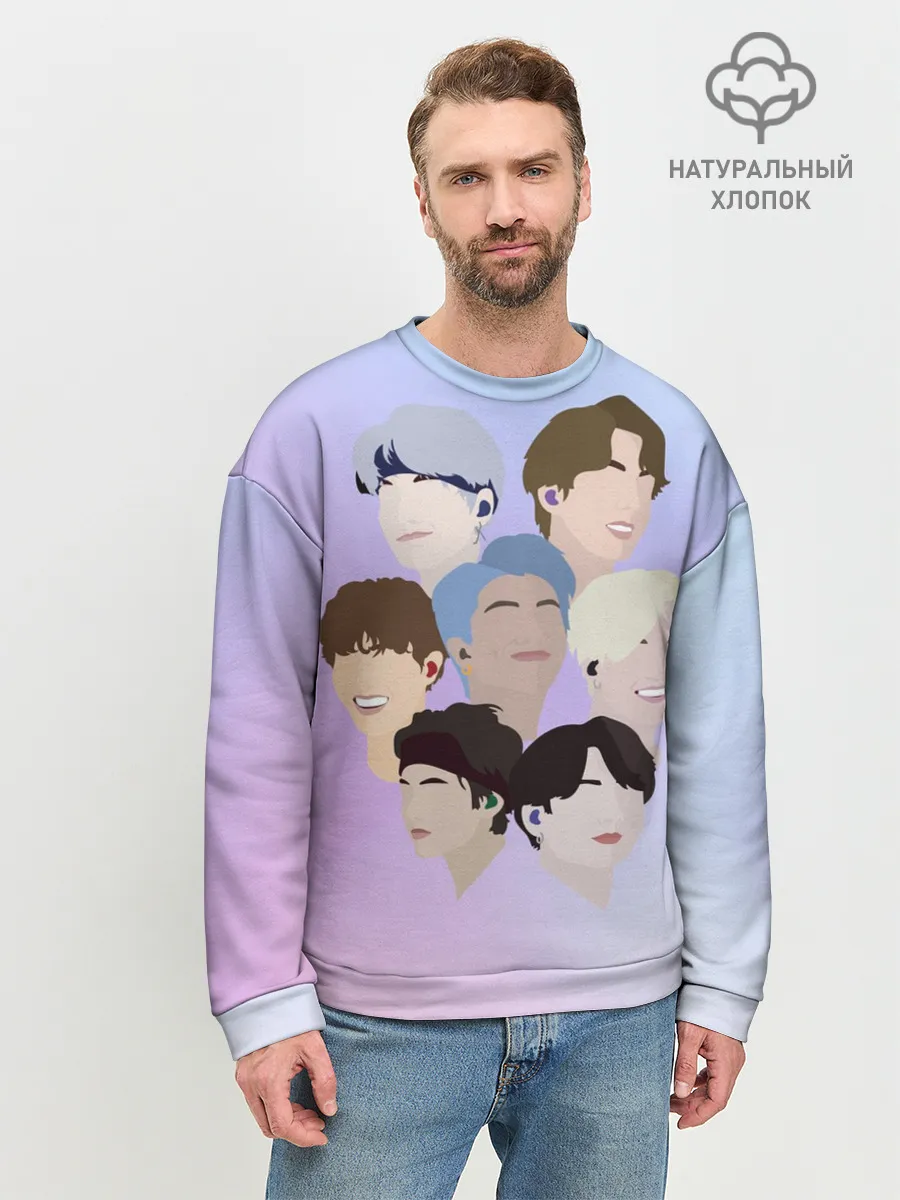 Мужской свитшот базовый / БТС Bangtan Boys BTS