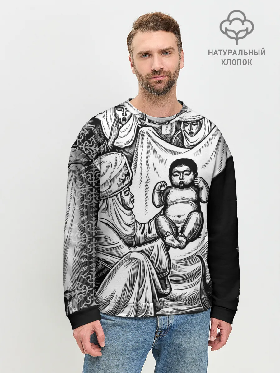 Мужской свитшот базовый / Манас Баатыр
