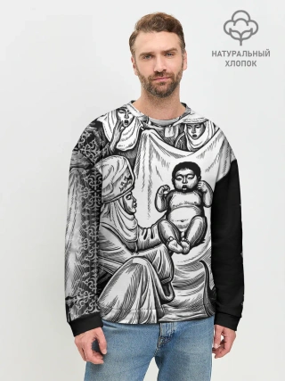 Мужской свитшот базовый / Манас Баатыр