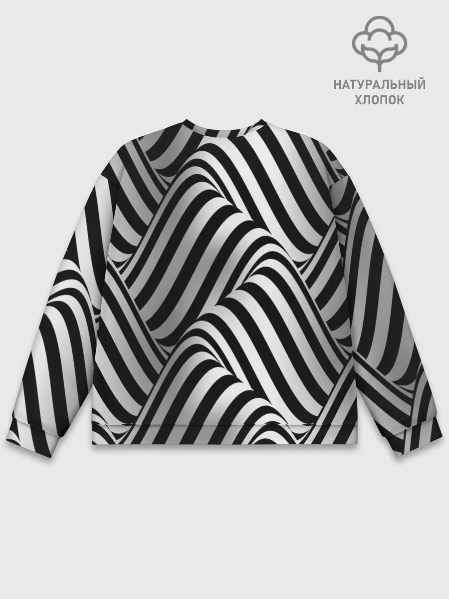 Мужской свитшот базовый / 3D Иллюзия