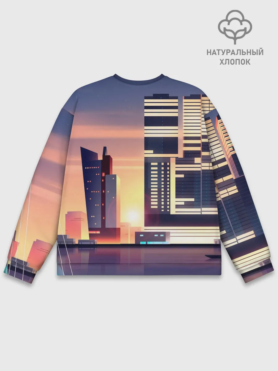 Мужской свитшот базовый / Ночной Город