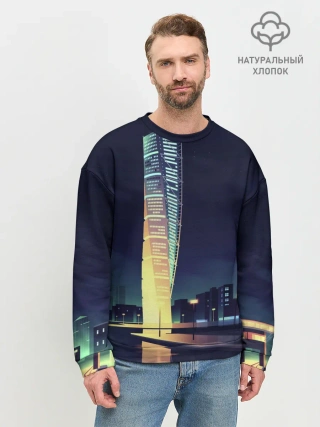 Мужской свитшот базовый / Ночной Город