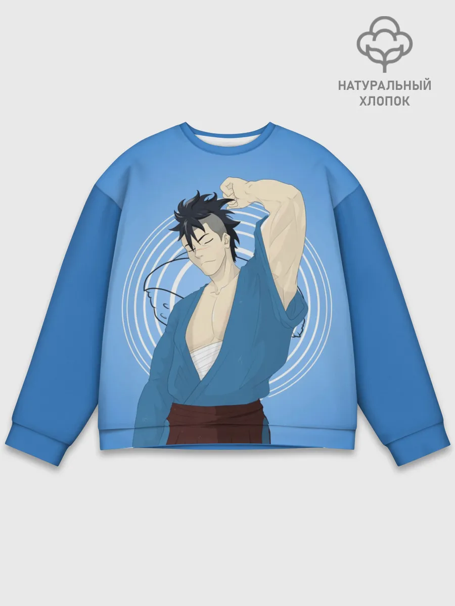 Мужской свитшот базовый / Food wars Shokugeki no Soma