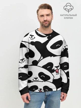 Мужской свитшот базовый / панды
