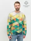 Мужской свитшот базовый / Ромбики