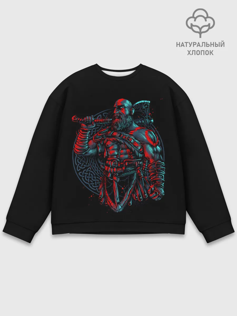 Мужской свитшот базовый / Brutal Kratos