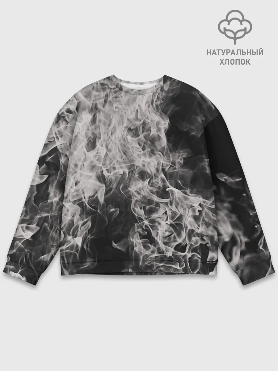 Мужской свитшот базовый / Fire and Smoke