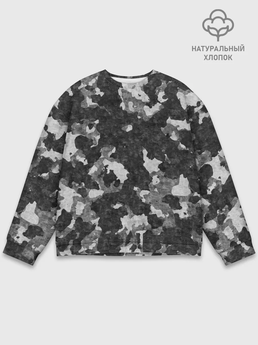 Мужской свитшот базовый / Gray Camouflage