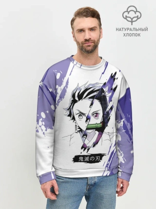 Мужской свитшот базовый / Танджиро и Незуко Камадо
