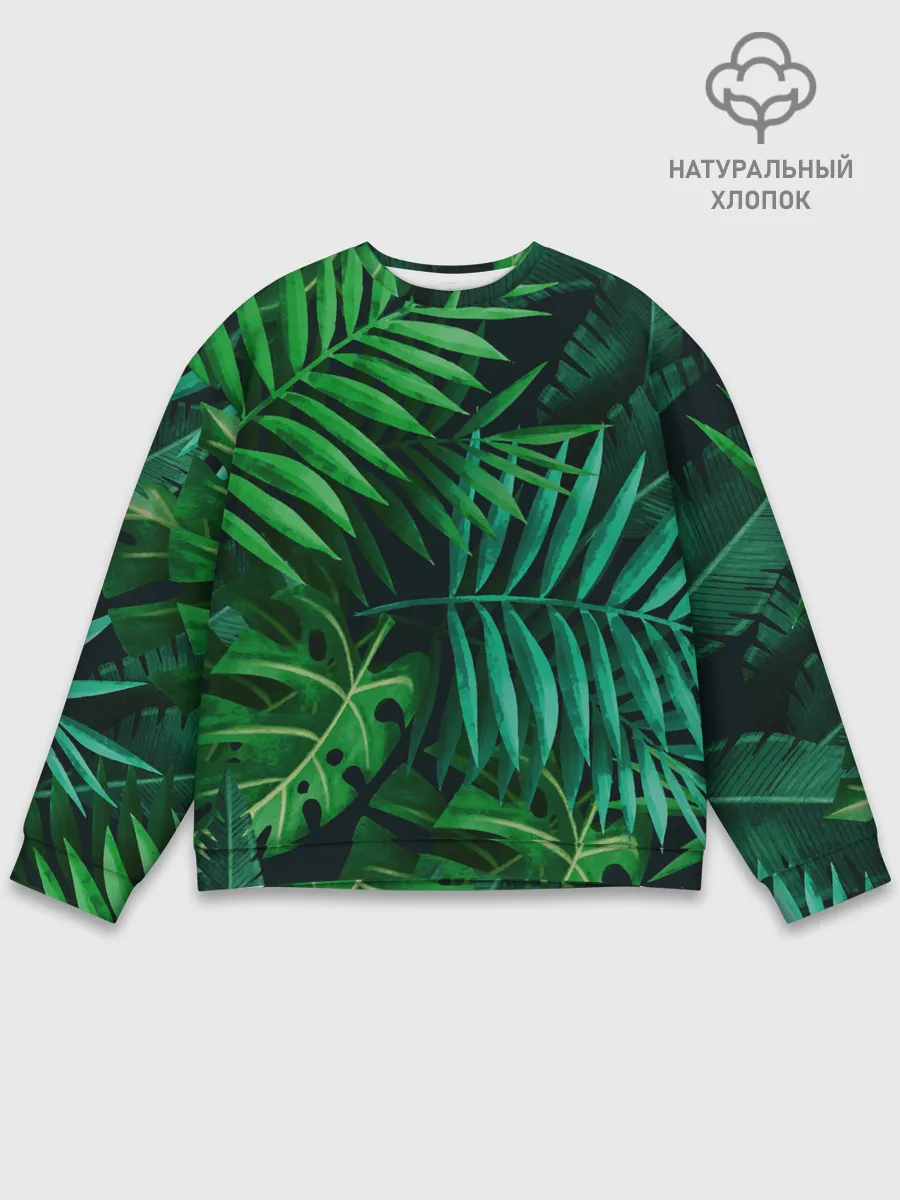 Мужской свитшот базовый / Сочные тропики