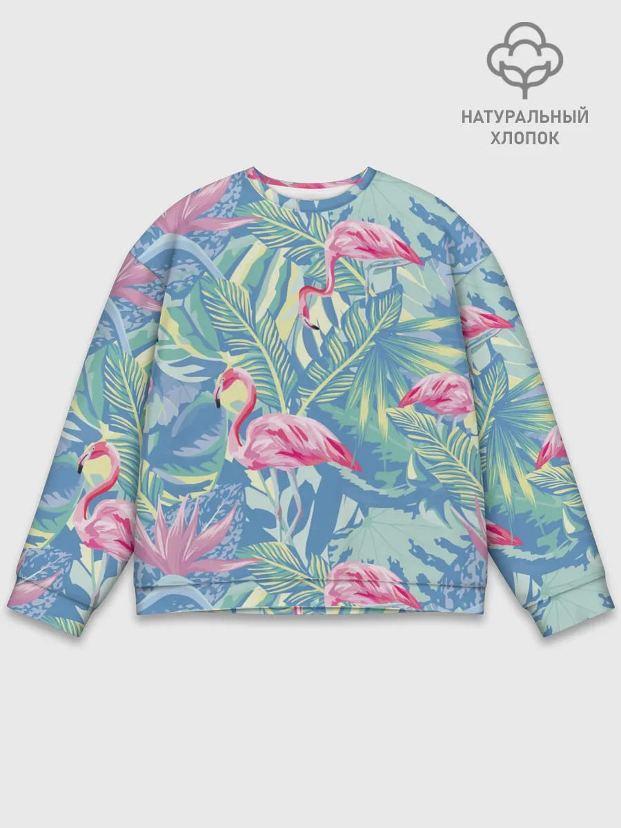 Мужской свитшот базовый / фламинго