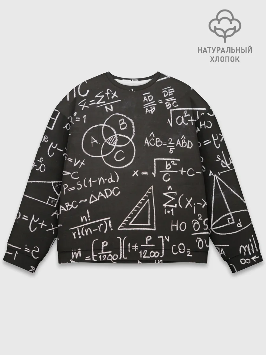 Мужской свитшот базовый / Математические уравнения