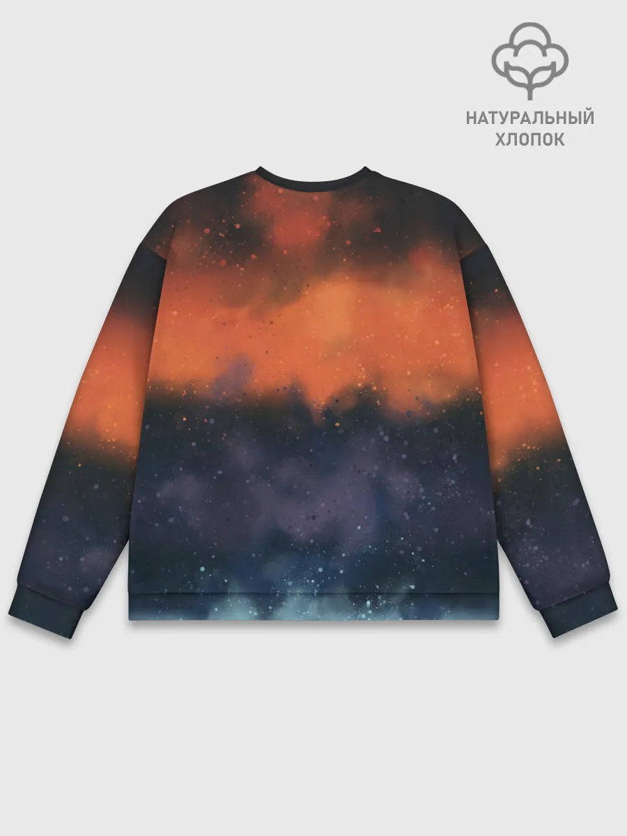 Мужской свитшот базовый / Darkseid VS Justice League