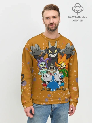 Мужской свитшот базовый / cuphead