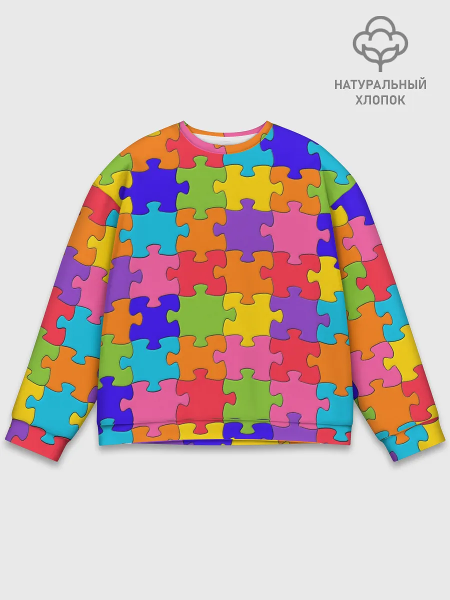 Мужской свитшот базовый / Пазлы