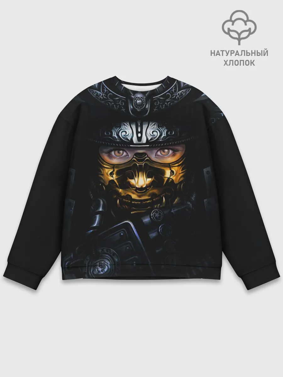 Мужской свитшот базовый / Девушка Самурай