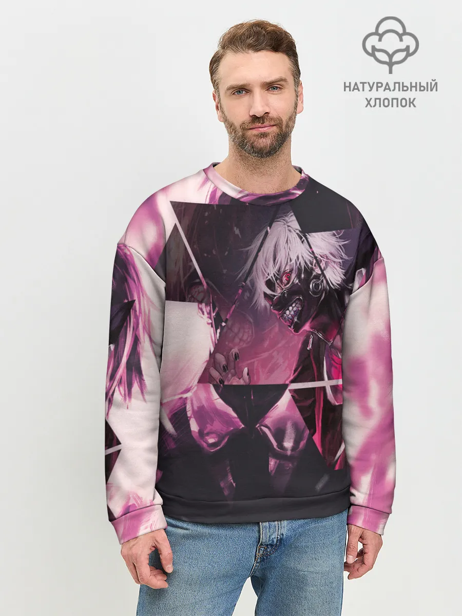 Мужской свитшот базовый / Одноглазый король Канеки