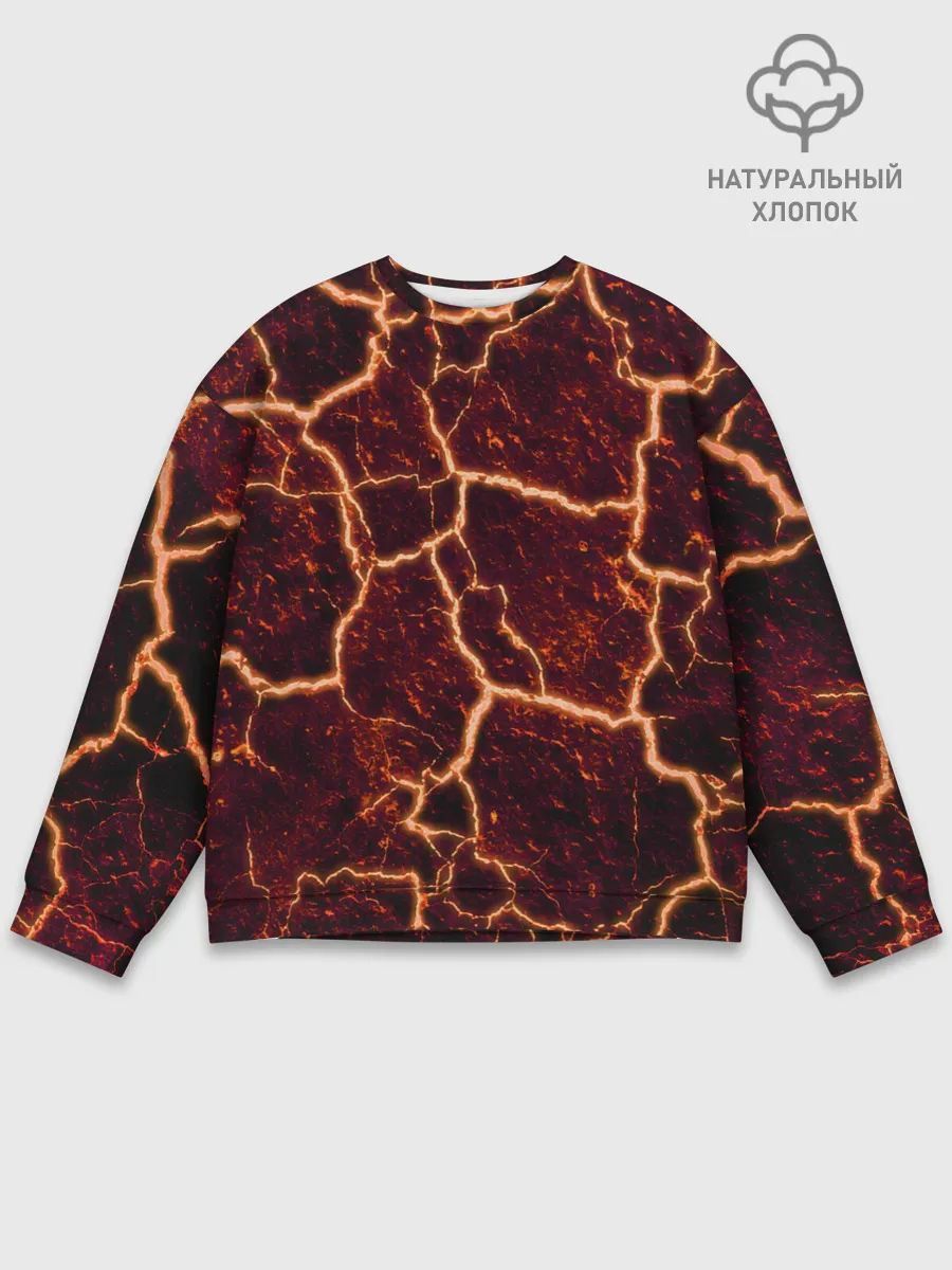 Мужской свитшот базовый / Лава