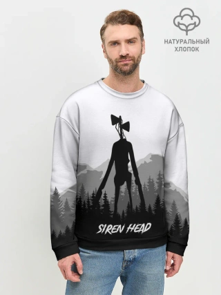 Мужской свитшот базовый / SIREN HEAD | DARK FOREST