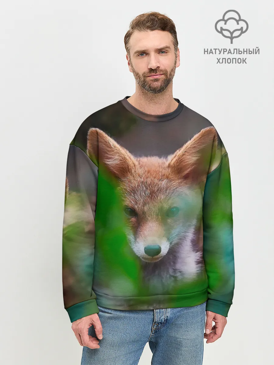 Мужской свитшот базовый / Лисичка