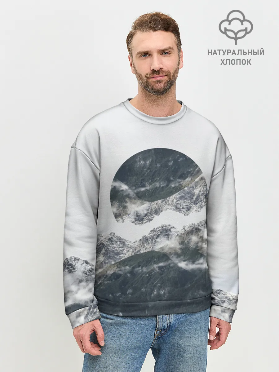 Мужской свитшот базовый / Вершина Горы