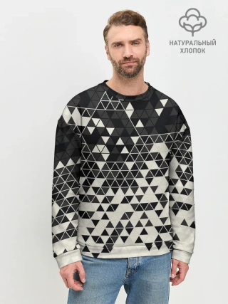 Мужской свитшот базовый / Абстракция