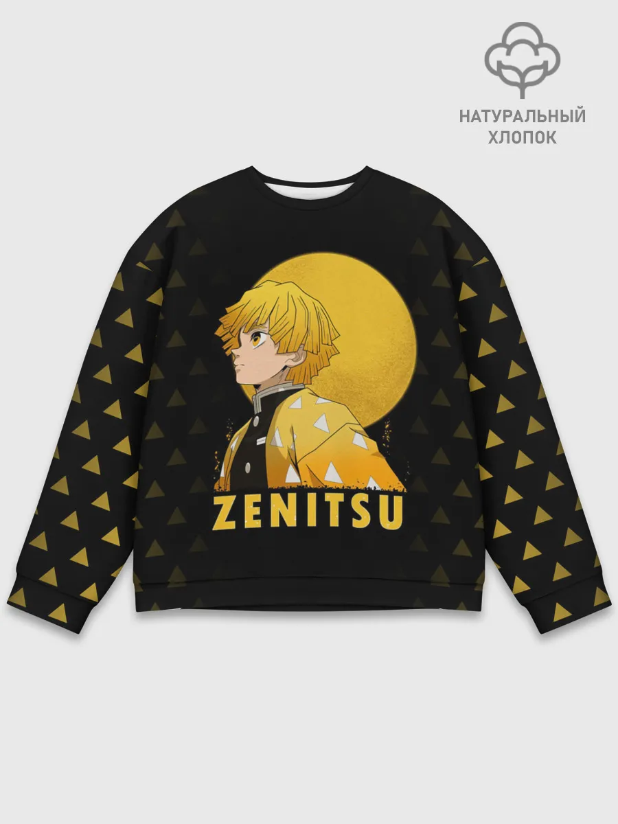 Мужской свитшот базовый / ZENITSU Kimetsu no Yaiba