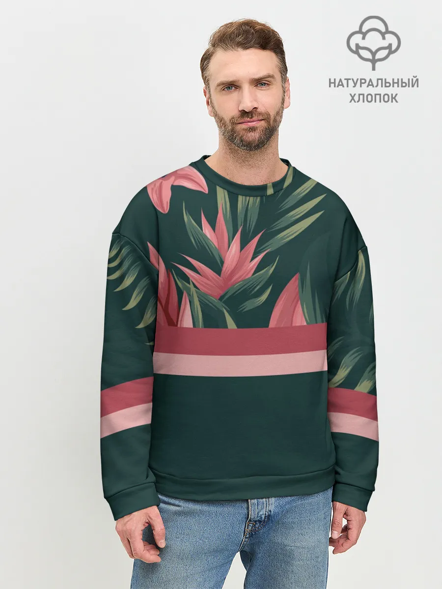 Мужской свитшот базовый / Лилии
