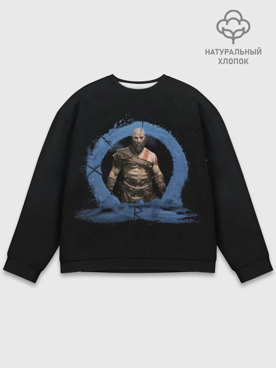 Мужской свитшот базовый / God of war | Ragnarok
