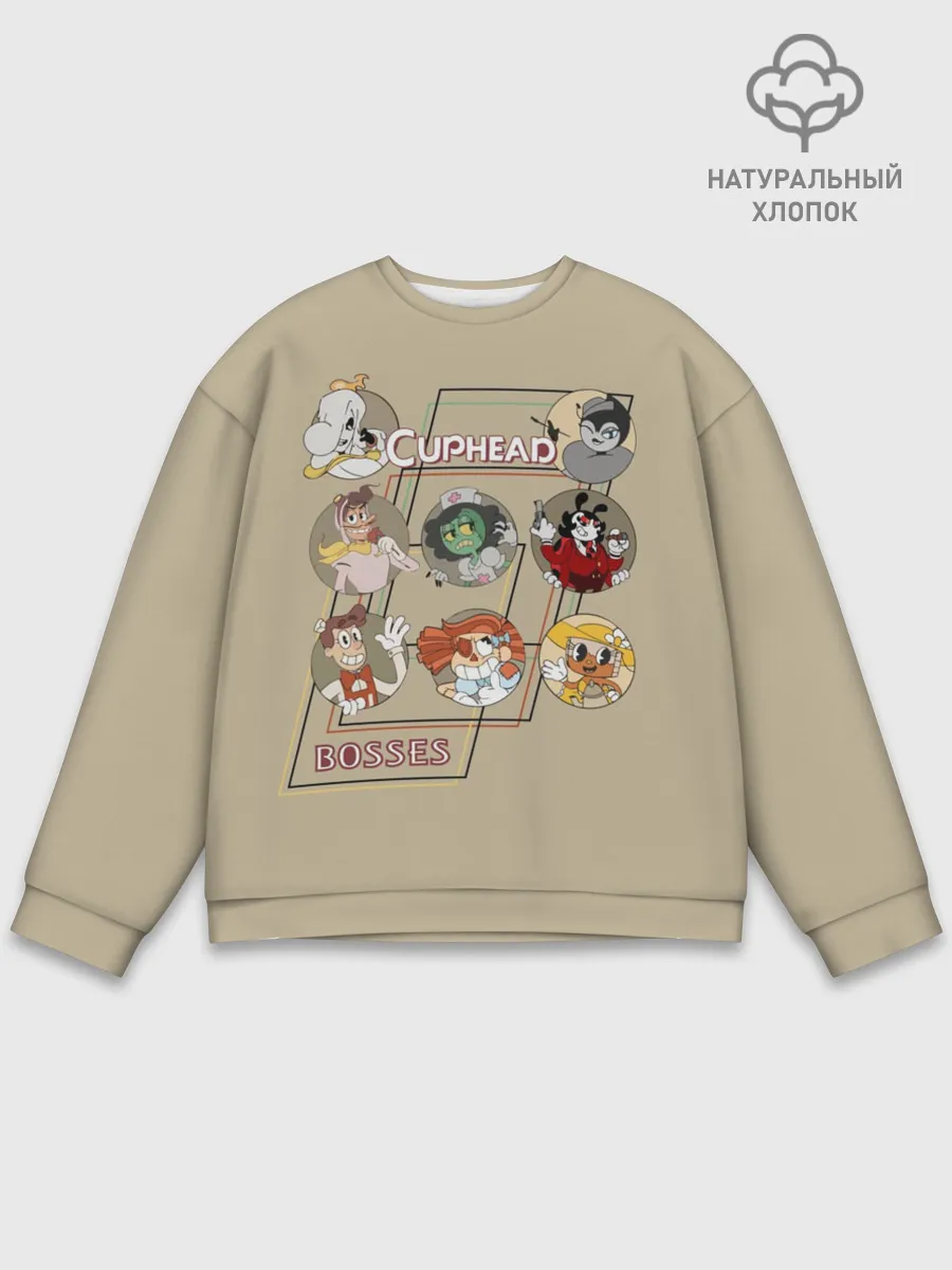 Мужской свитшот базовый / Боссы caphead