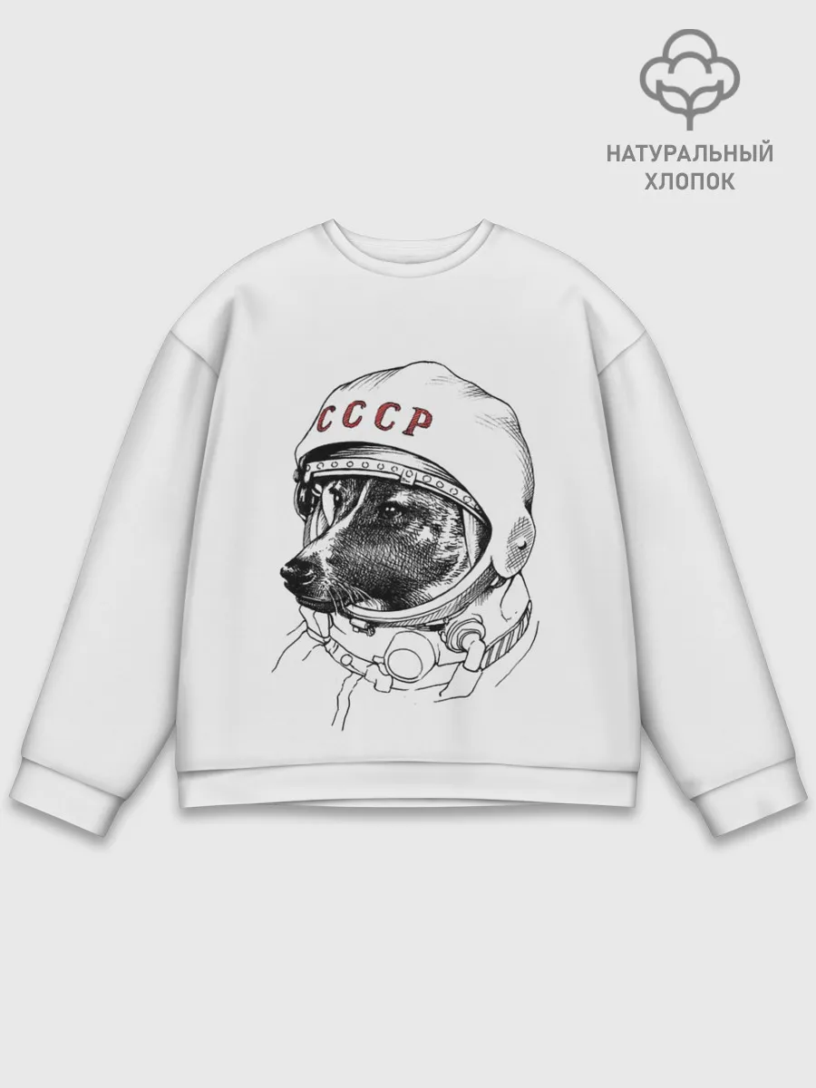 Мужской свитшот базовый / Лайка. СССР