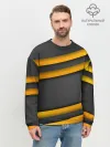 Мужской свитшот базовый / Желтые полосы