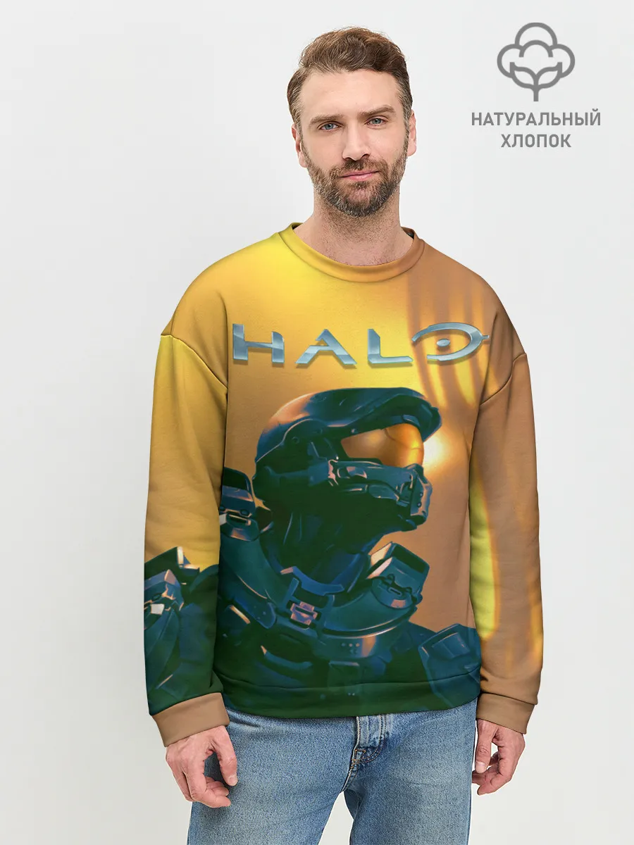 Мужской свитшот базовый / Мастер Чиф | Halo
