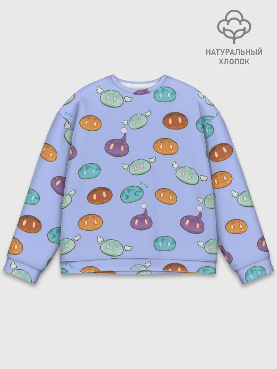 Мужской свитшот базовый / Genshin impact Slimes | Слаймы