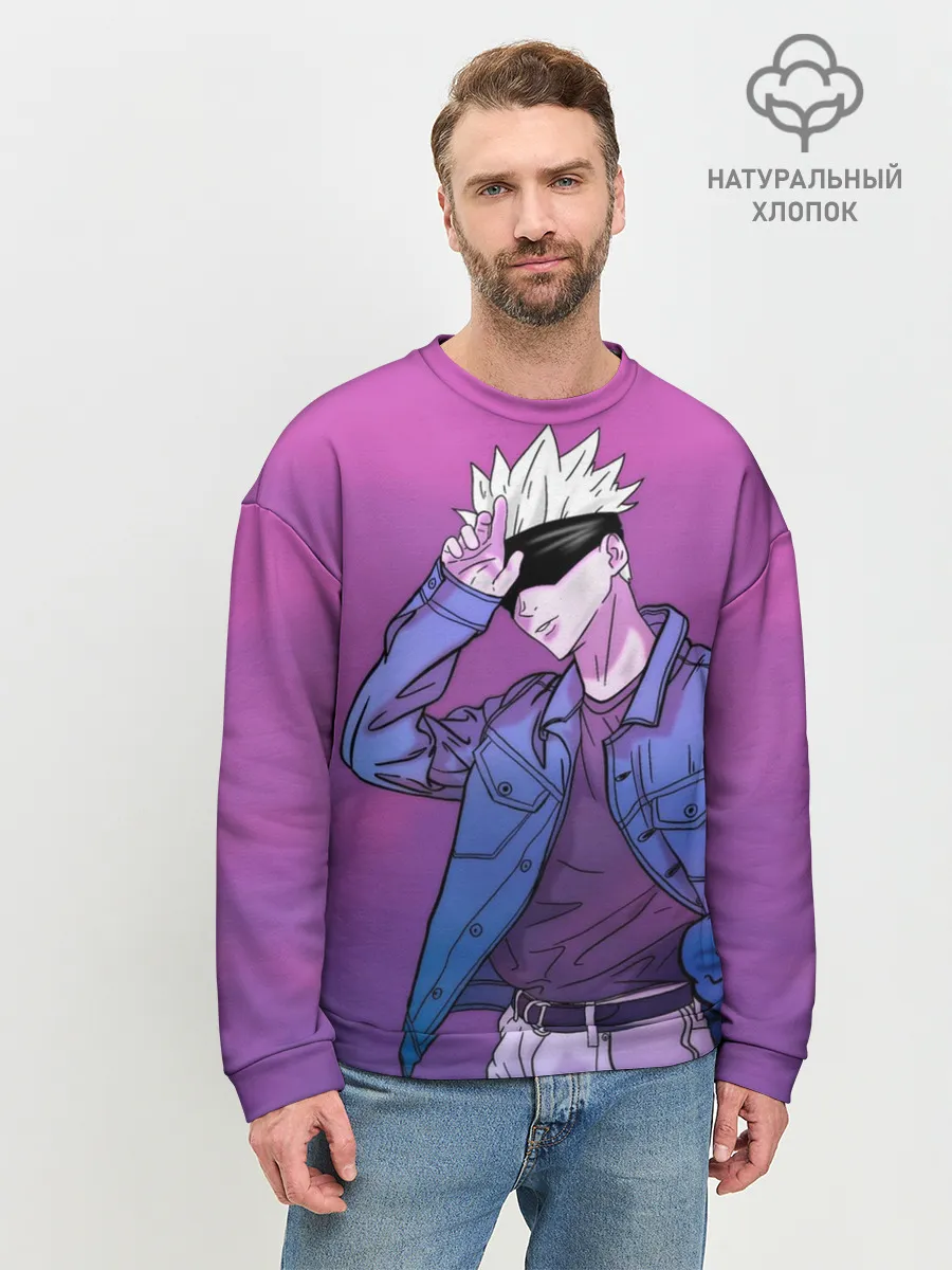 Мужской свитшот базовый / Магическая Битва - С повязкой