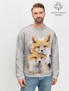Мужской свитшот базовый / Лисята