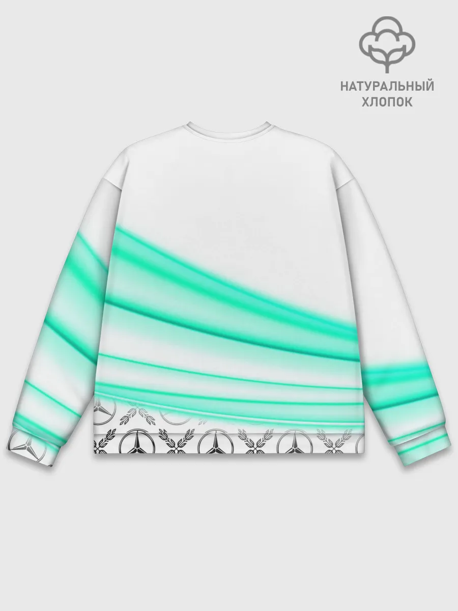 Мужской свитшот базовый / МЕРСЕДЕС АКВА / AQUA