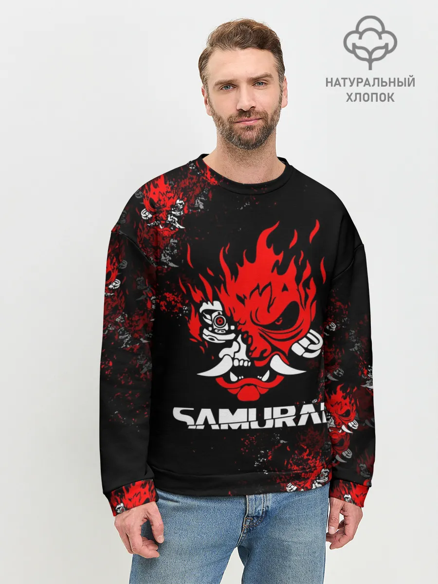 Мужской свитшот базовый / SAMURAI / CYBERPUNK 2077