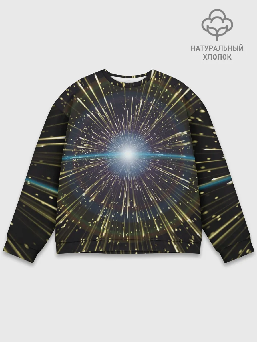 Мужской свитшот базовый / Неоновые стрелы